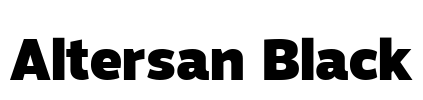 Altersan Black Font Image