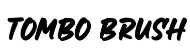 Tombo Brush Font Image