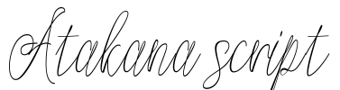Atakana script