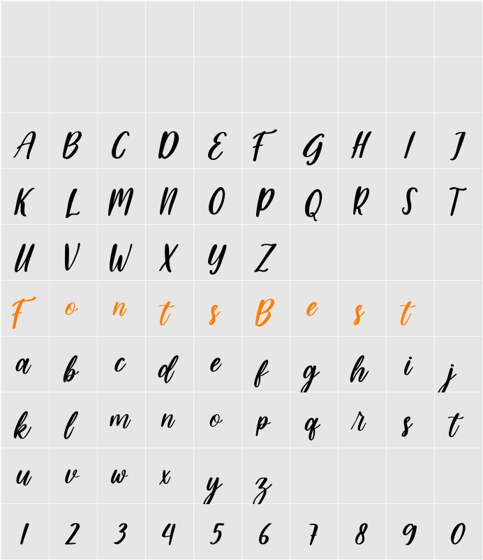Strike Character Map