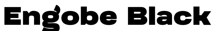 Engobe Black Font Image