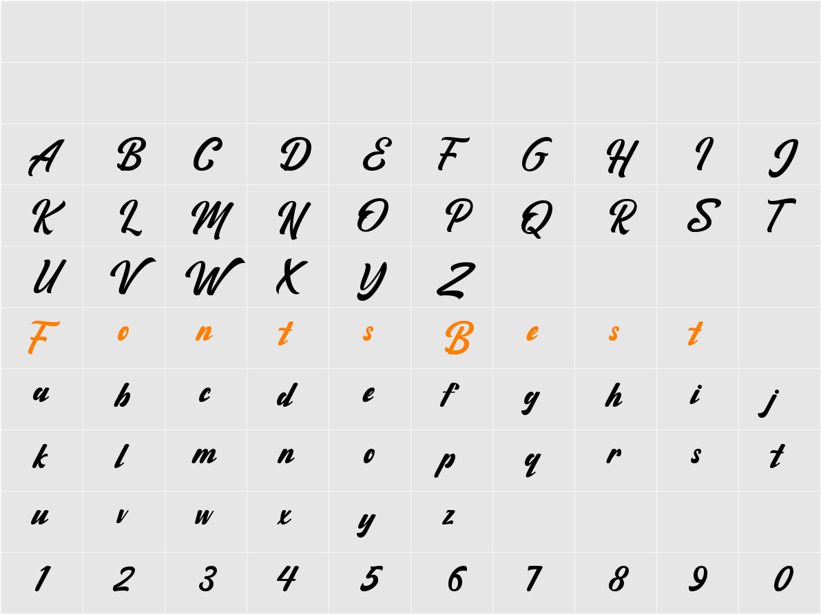 Mailgets Demo Character Map