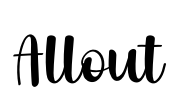 Allout Font Image