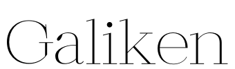 Galiken Font Image