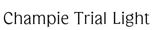 Champie Trial Light Font Image