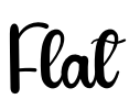 Flat Font Image