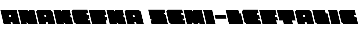 Anakefka Semi-Leftalic Font Image