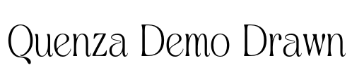 Quenza Demo Drawn Font Image