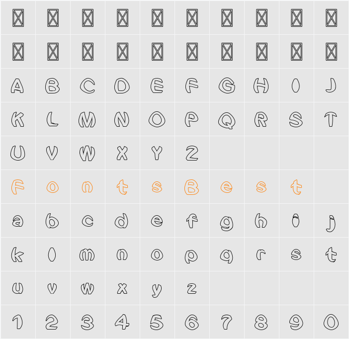 Lemon Coffee Milk Outline Character Map