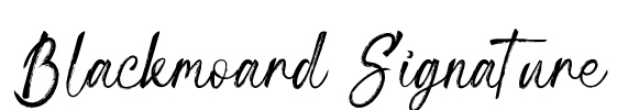 Blackmoard Signature