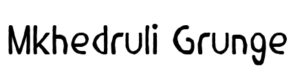 Mkhedruli Grunge Font Image