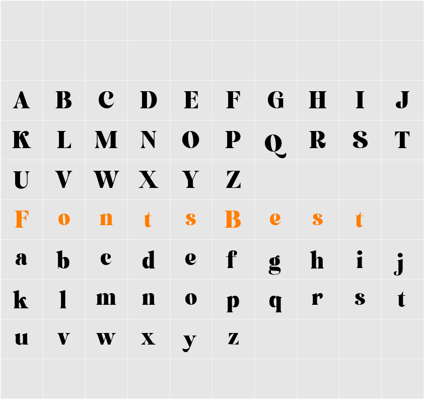 SimplifyDemo Character Map