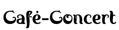 Café-Concert Font Image