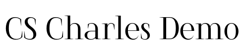 CS Charles Demo Font Image