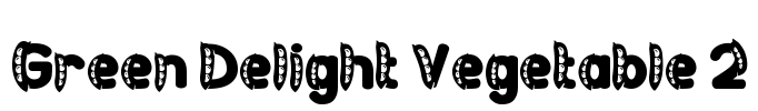 Green Delight Vegetable 2 Font Image