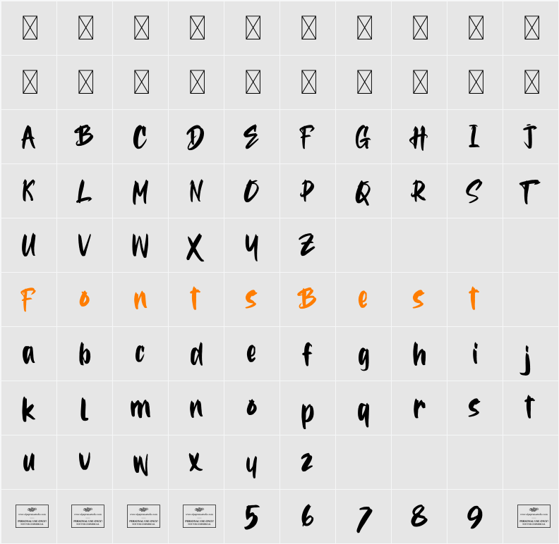 Eligibly Free Character Map