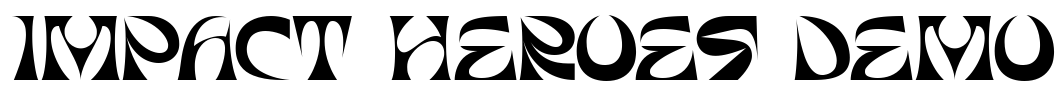 Impact Heroes Demo Font Image