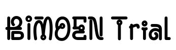 BIMOEN Trial Font Image