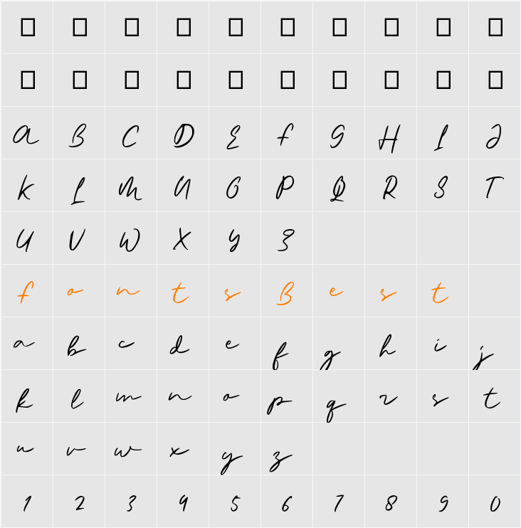 Dopelton Character Map