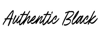 Authentic Black Font Image
