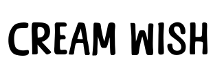 Cream Wish Font Image