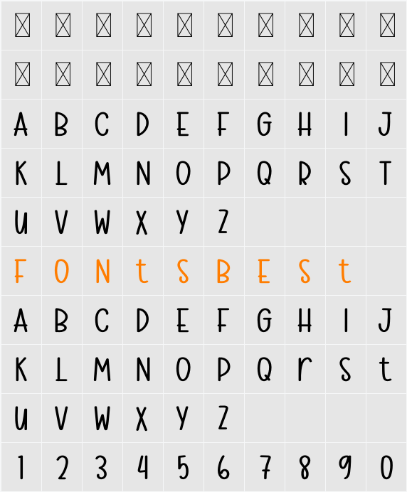 Playing Character Map