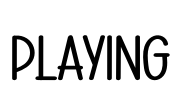 Playing Font Image