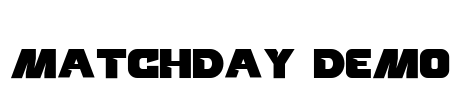 Matchday DEMO Font Image