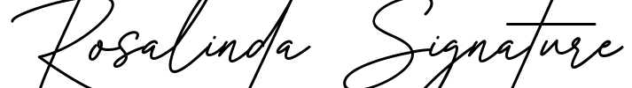Rosalinda Signature Font Image