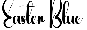 Easter Blue Font Image