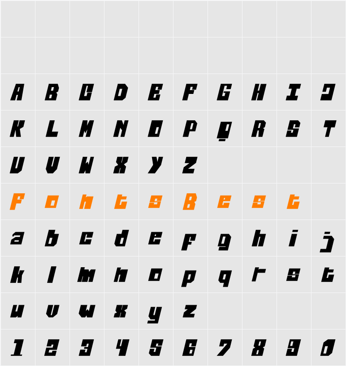 Thifloss Character Map