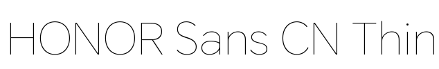 HONOR Sans CN Thin