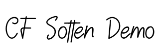 CF Sotten Demo Font Image