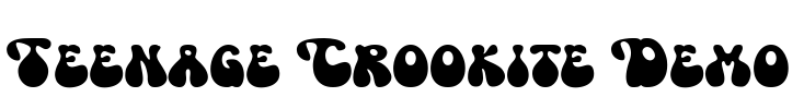 Teenage Crookite Demo Font Image