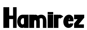 Hamirez Font Image