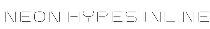 Neon Hypes Inline Font Image