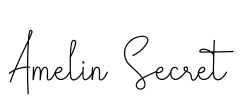 Amelin Secret Font Image