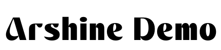 Arshine Demo Font Image