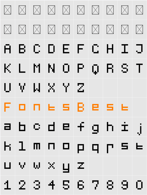 Stud Chaos Character Map