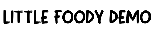 LITTLE FOODY DEMO Font Image