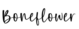 Boneflower Font Image