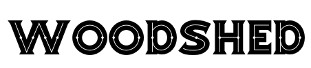 WOODSHED Font Image