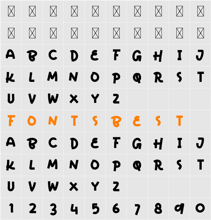Chiclet Personal Used Character Map