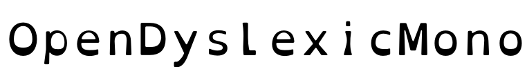 OpenDyslexicMono Font Image