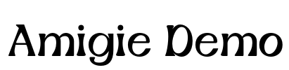 Amigie Demo Font Image