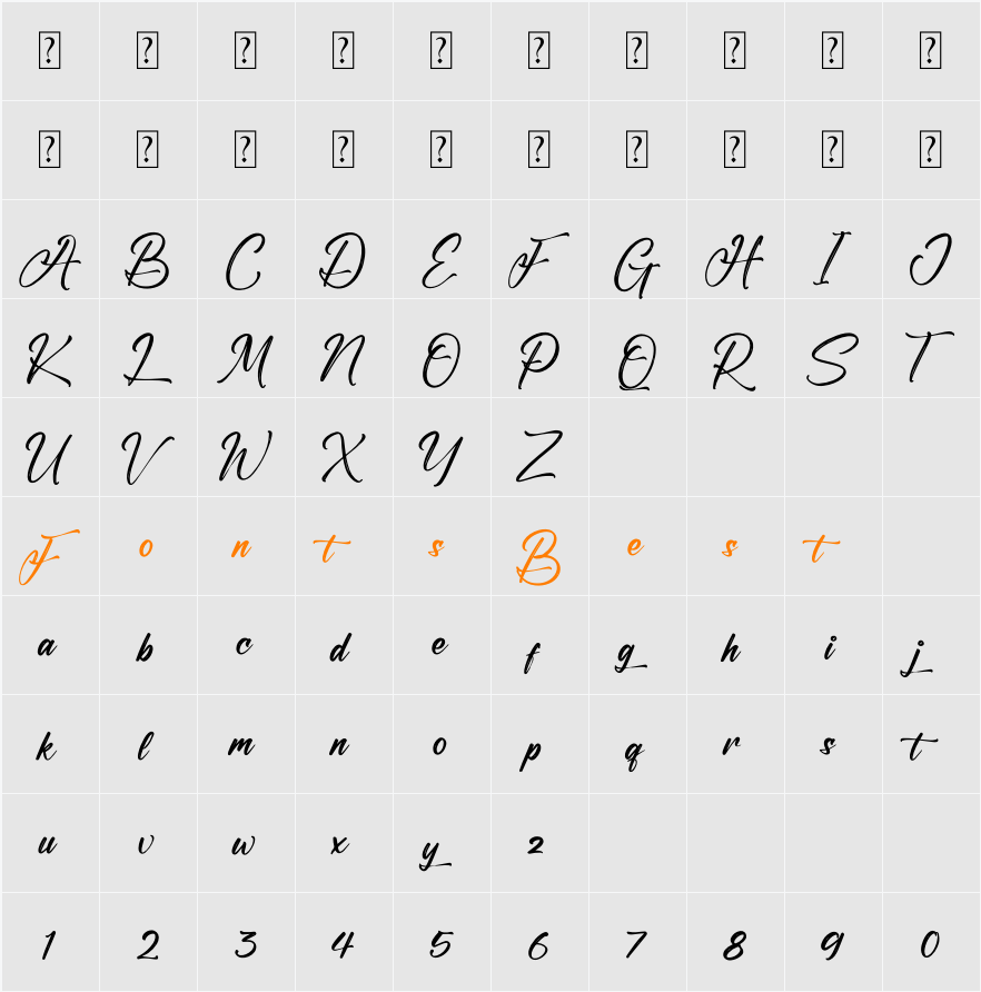Anthony Hunters Character Map