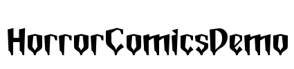 HorrorComicsDemo Font Image