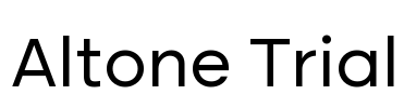 Altone Trial Font Image