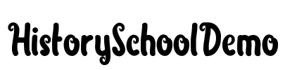 HistorySchoolDemo Font Image