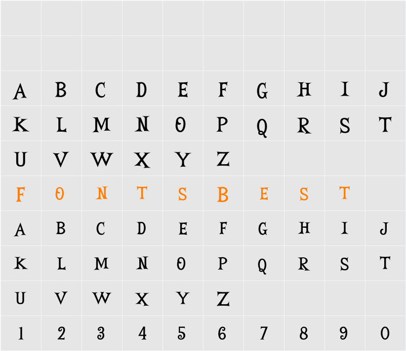 Ghosty FREE Character Map